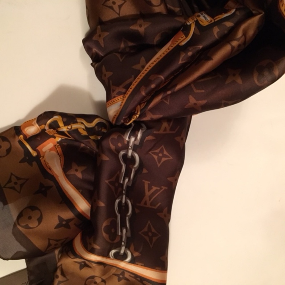 Authentic Louis Vuitton Silk Scarf